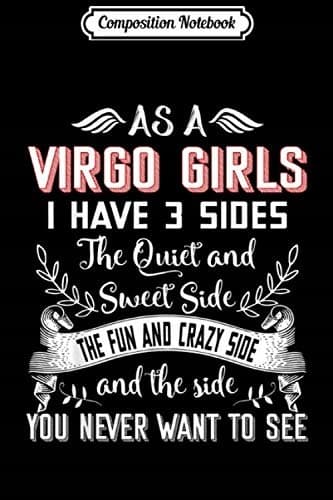 Composition Notebook: Virgo Zodiac Traits, Horoscope, Astrology, Sign, Gift, Hea