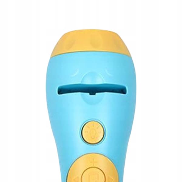 Cute Projector Torch Educational Toy Ceiling/Wall Night Light Blue 4 Slides