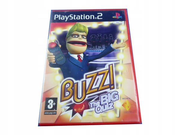BUZZ THE BIG QUIZ – game in very good+ condition, complete PS2 set