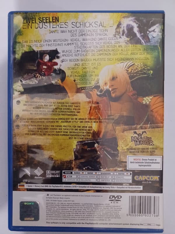 Devil May Cry 3, PlayStation 2, PS2