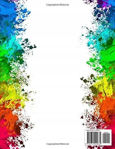 Sketch Book: Paint Splatter Sketch Book