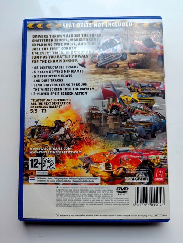 *** FLATOUT PLAYSTATION 2 PS2 PSX ***