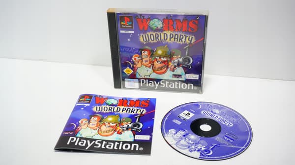 Worms World Party PS1 | PlayStation 1 | Complete (CIB) | PAL