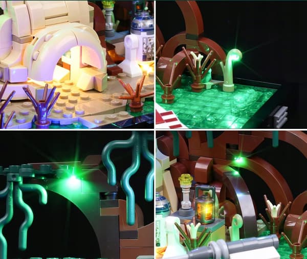 COOLDAC LIGHTING FOR STAR WARS DIORAMA 75330: JEDI TRAINING