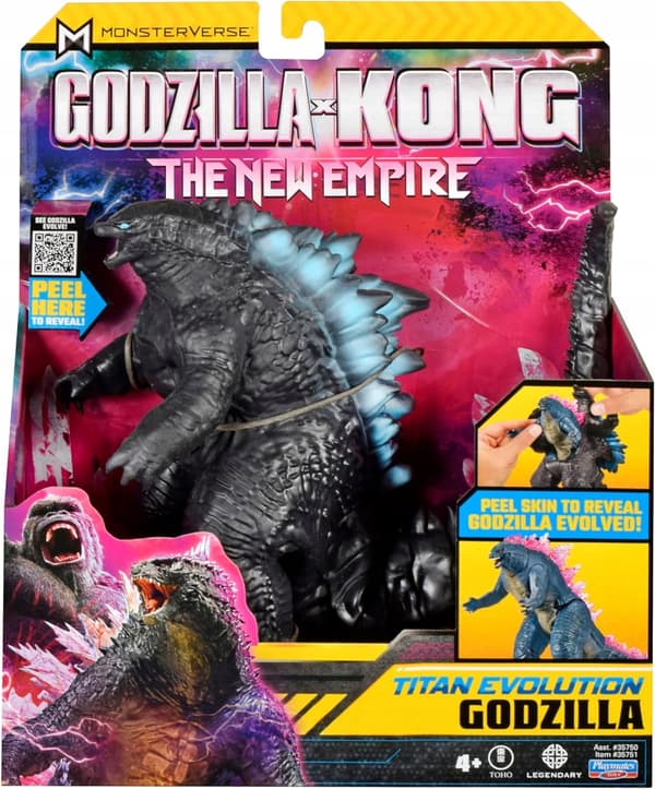 PLAYMATES TOYS Godzilla vs. Kong: Titan Evolution Godzilla Figure, 18 cm
