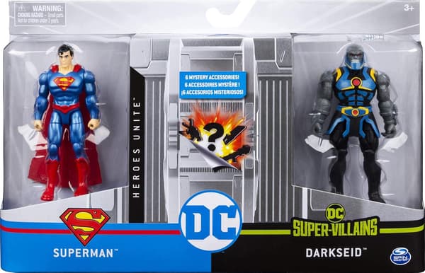 DC Comics SUPERMAN vs. DARKSEID Spin Master action figure set