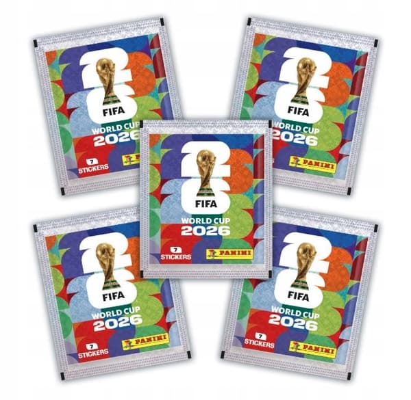 PANINI WORLD CUP 2026 Sticker Collection: 5 packets, 35 stickers