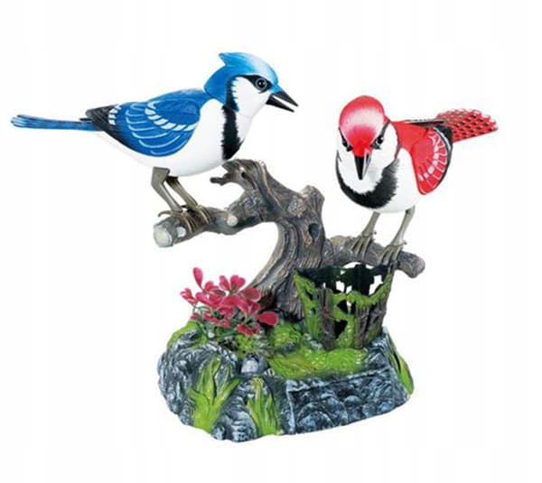 Singing Birds on a Branch: Interactive, Sound-Controlled Pair of Birds
