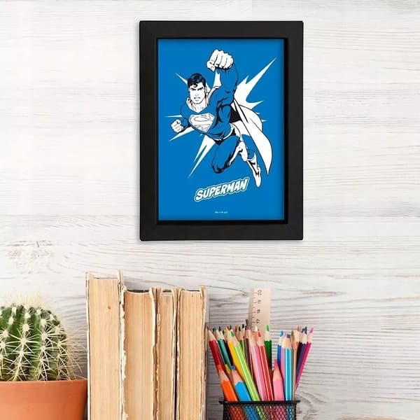 DC Comics. Framed print, 15x20 cm, Superman.