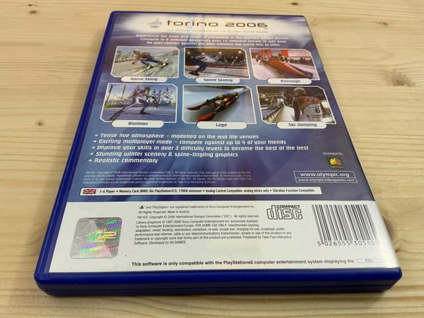 TORINO 2006 OLYMPIC GAMES – PS2 disc in very good+ condition, complete set