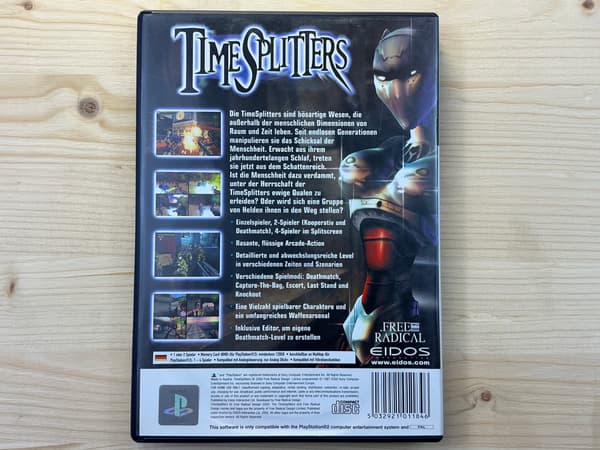 TIME SPLITTERS 1 – Disc 1, very good condition, complete PS2 set
