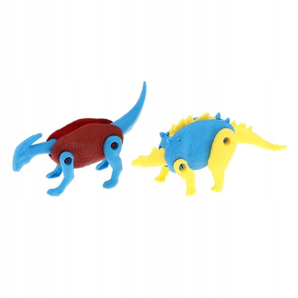 Set of 10 Multi-coloured Assorted Dinosaur Figure Eggs in a Gift Box