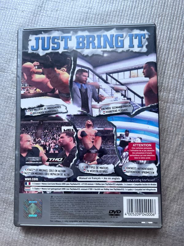 WWF SMACKDOWN! JUST BRING IT PS2 PLATINUM
