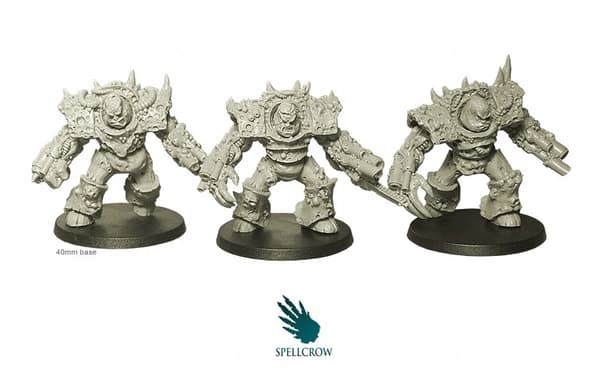 Pestutplånade riddare, 3 st., Nurgle