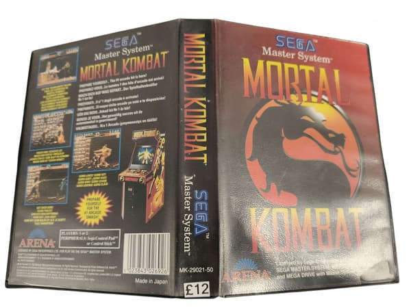 SEGA MASTER SYSTEM MORTAL KOMBAT / FIGHTING GAME