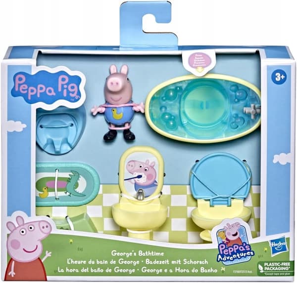 PEPPA PIG JERZYK’S BATH TIME BATHROOM SET WITH 7 ACCESSORIES