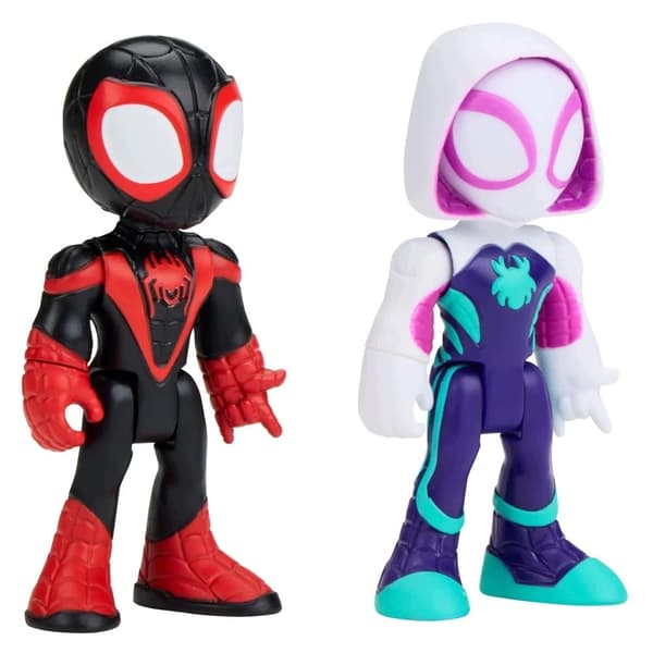 Miles Spin Morales and Ghost-Spider figurines - Spiday Disney set