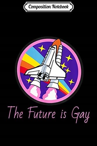 Composition Notebook: The future is gay. LGBTQ Gay Pride Gift Journal/Notebook