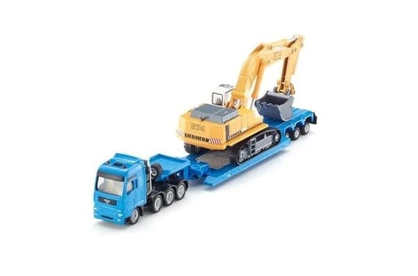 Siku S1847 flatbed lorry with excavator