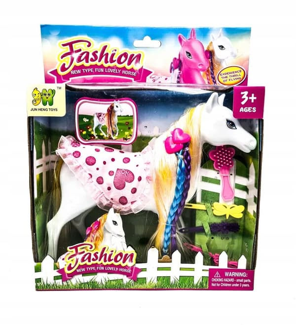 A horse with accessories
