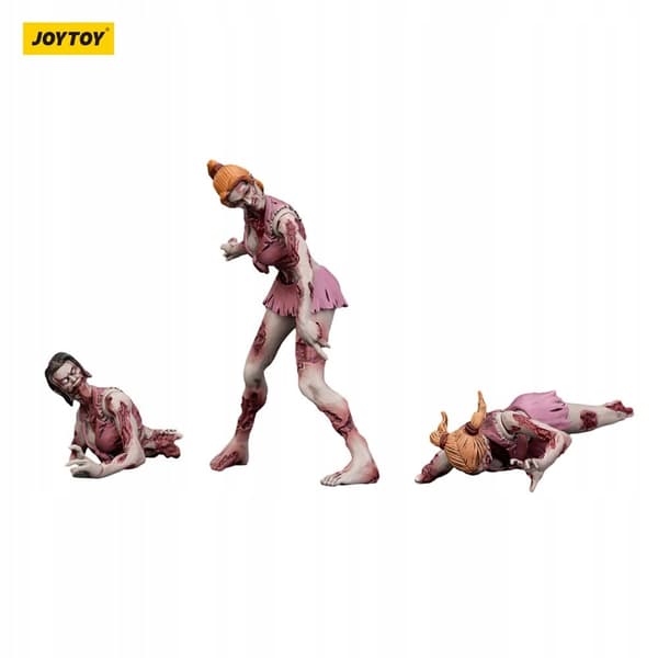 Zombie Dark Source cheerleader figurines, set of 3, 8 cm
