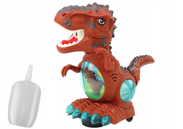 Dancing Dinosaur with Obstacle Sensor, Lights and Sounds – Brown