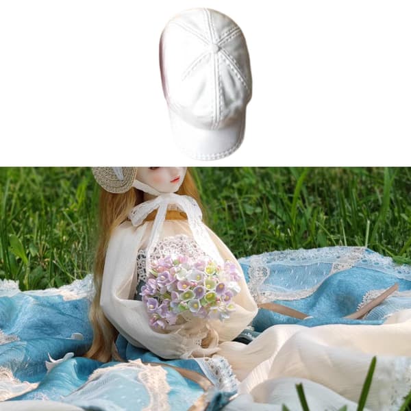 1/6 Scale Action Figure – Realistic Rubber Duckbill Hat – White