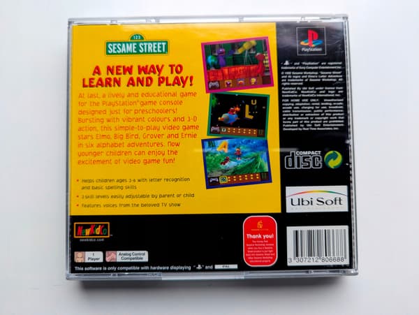 *** ELMO'S LETTER ADVENTURE PLAYSTATION 1 PS1 PSX PSONE *** 3AAA