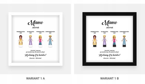 MOTHER'S DAY LEGO FIGURINE FRAME – PRINCESSES