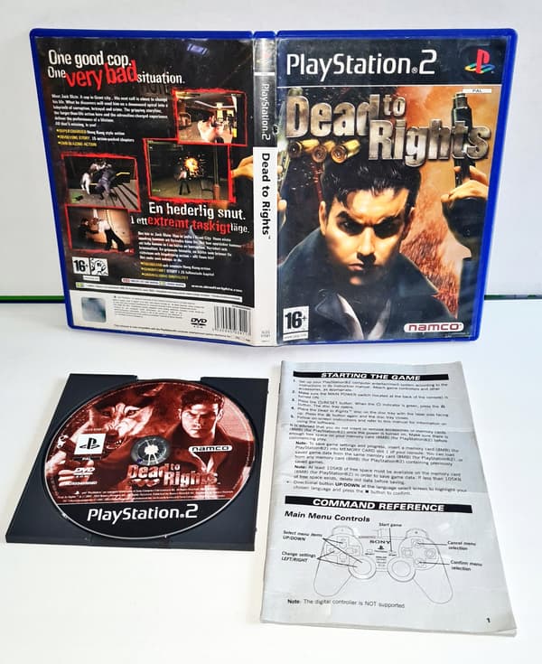 The game Dead to Rights for PS2