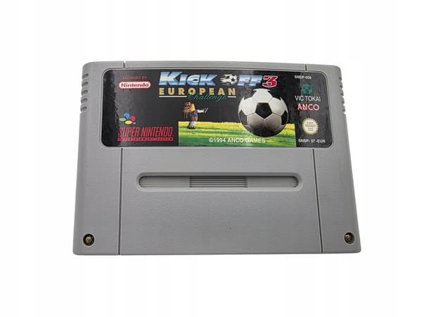 NINTENDO SNES KICK OFF 3 EUROPEAN CHALLENGE ORIGINAL