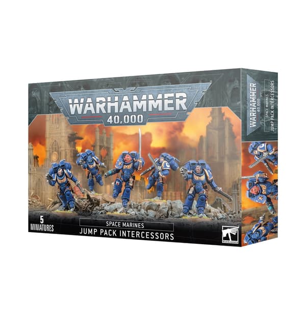 Warhammer 40000 – Space Marines ASSAULT INTERCESSORS MED HOPPPAKET