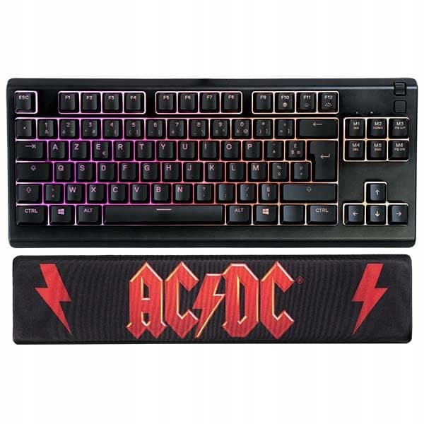 Subsonic AC/DC Wrist Rest – Memory Foam, Ergonomic Design – Licensed AC/DC