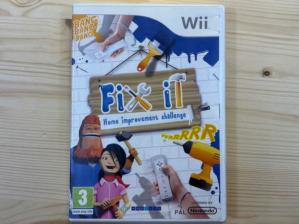 FIX IT HOME IMPROVEMENT CHALLENGE – disc in very good+ condition, complete NINTENDO WII set