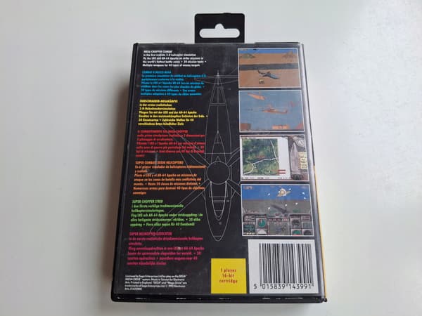 LHX ATTACK CHOPPER MEGA DRIVE ENG SEGA