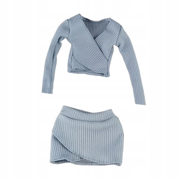 1:6 Scale Basic Crop Top Costume, Women’s Figure, blue