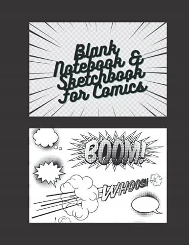 Blank Notebook and Sketchbook for Comics: A Perfect Gift for Adults and T