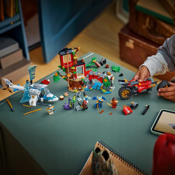 LEGO Ninjago 71857 Ninja Battle: Treehouse with Vehicles, Bricks