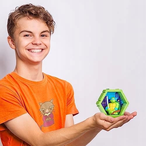 WOW! PODS – 4D Ninja Turtles Leonardo, Unique Connectable Collectable Bobbl