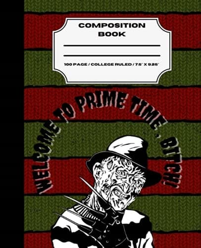 Composition Book: Horror Composition Notebook | College-ruled Notebook | Li