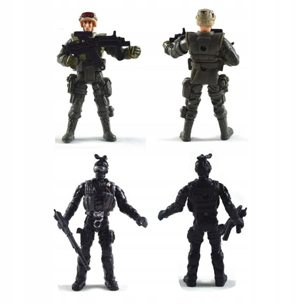 6x Action Figures – Realistic Style for DIY Model Kits and Scenery Sets