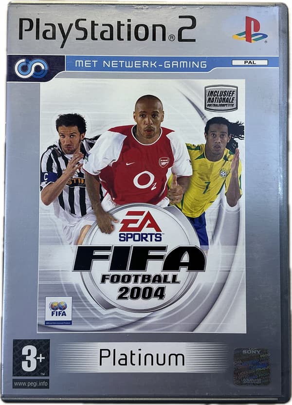 FIFA FOOTBALL 2004 – disc in excellent condition, complete set for PS2