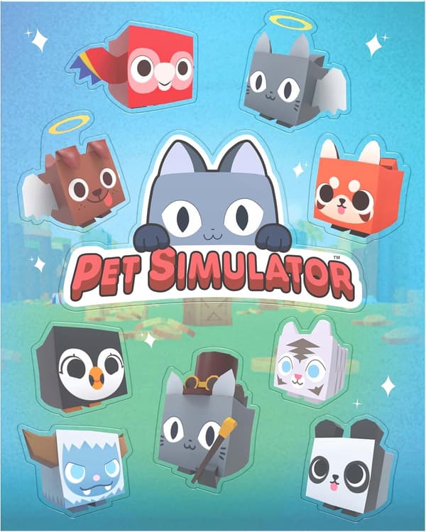 Pet Simulator PhatMojo Series 2 Corgi Set, 9-piece Dog Figurines