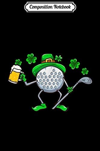 Composition Notebook: St Patrick's Day Bigfoot 'Rub Me For Luck' Irish Gift J