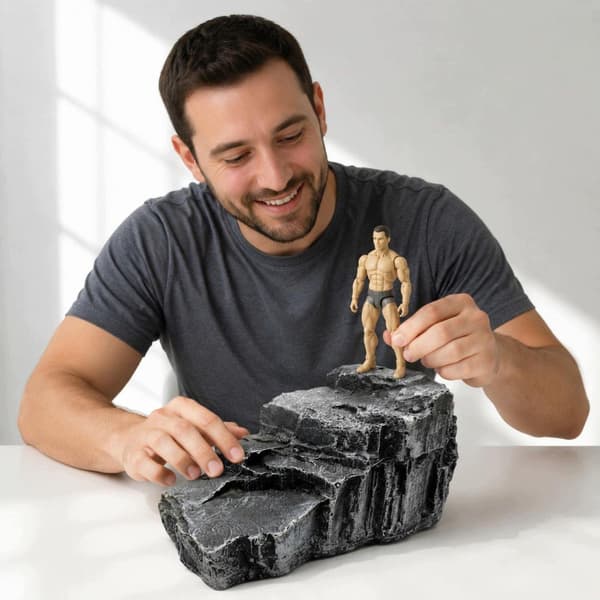 Action figure base Diorama scene display Resin terrain platform for 6 inches
