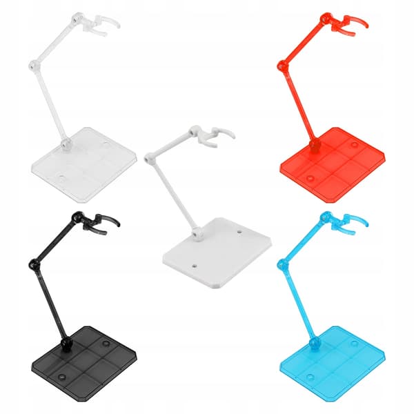 5 PCS. ACTION FIGURE STANDS, STABLE, PLASTIC, COLOURFUL