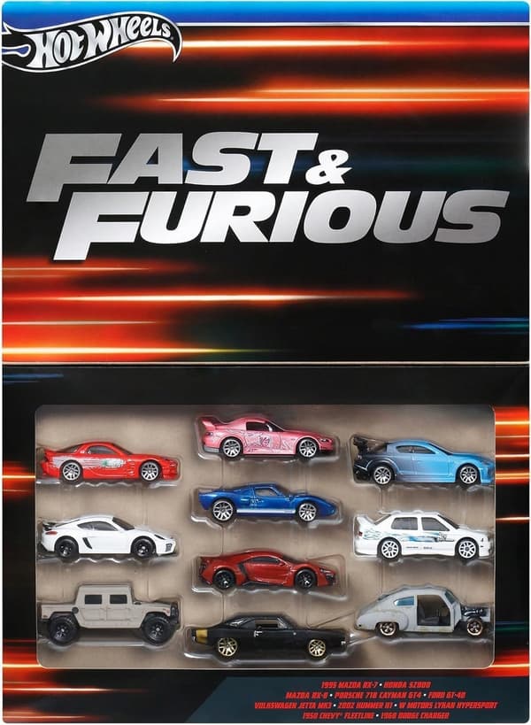 Hot Wheels Fast & Furious 10-pack Fast & Furious Gift Set