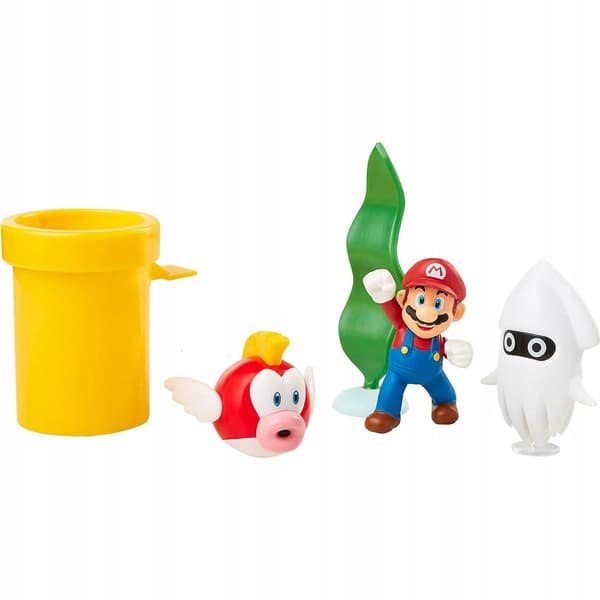 Set of 5 Jakks Super Mario Diorama figures, 6 cm