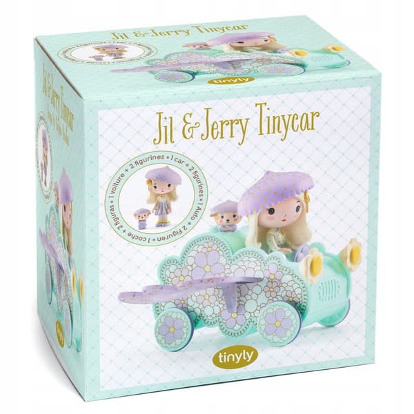 DJECO JIL&JERRY figurines in a TINYCAR