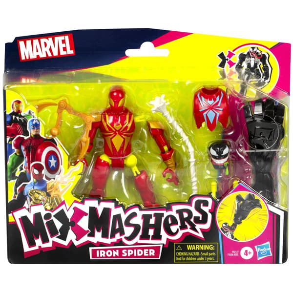 Marvel Spider-Man MixMashers Deluxe Figures with Interchangeable Parts – Red